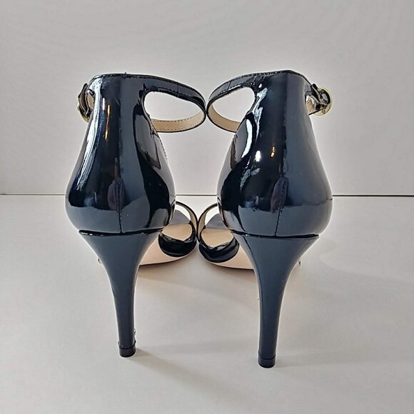 Joan Oloff Womens Shoes Heels Simone Black Soft Patent - Picture 2 of 7